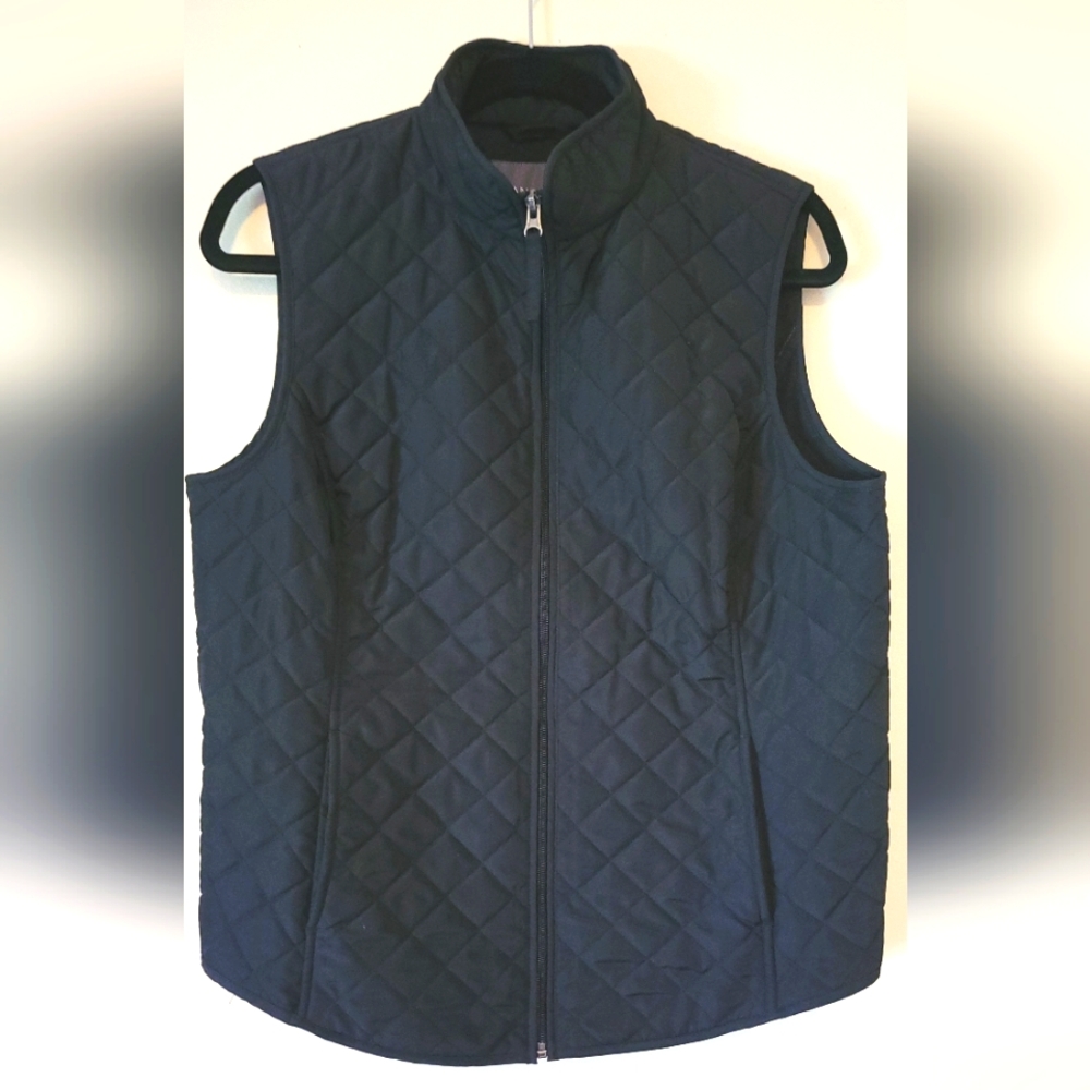 Black Quilted Vest